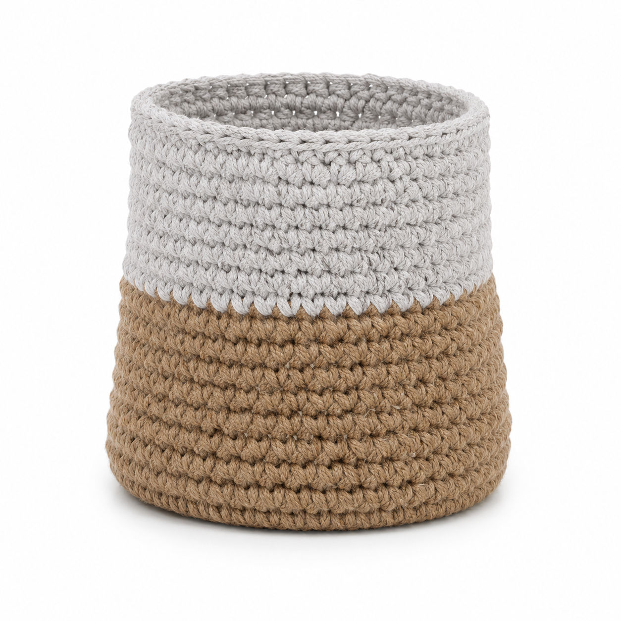 Small Cotton Hand Knitted Planter Cover